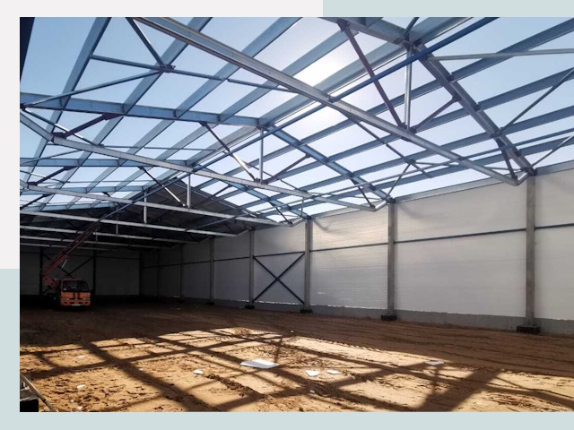 Строительство сенохранилищ в лесном