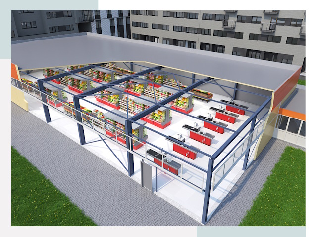 Строительство магазинов в Лесной от 624 руб. за м²