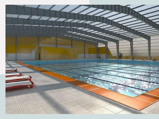 Строительство крытых бассейнов в лесном