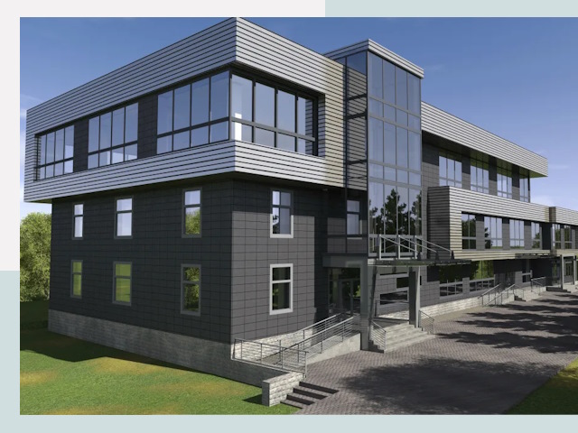 Административные здания в лесном