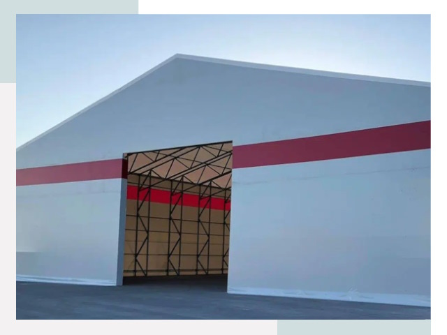 Быстровозводимые ангары в лесном