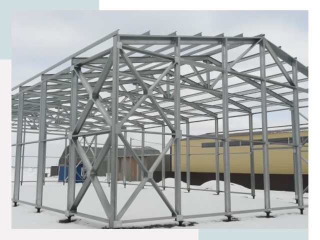 Каркасные ангары в лесном