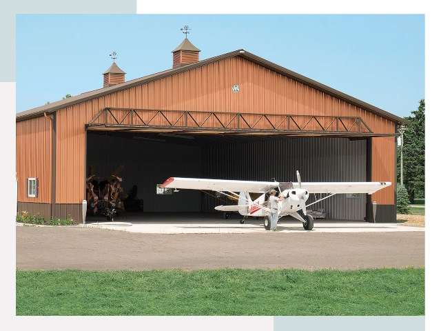 Ангары для самолетов в лесном