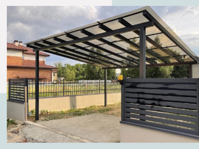 Металлические навесы в Лесной от 624 руб. за м²