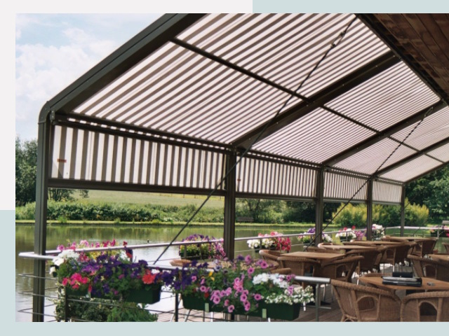 Элегантные навесы для кафе от 624 руб в Лесной