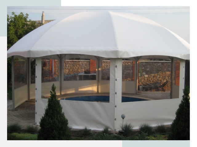 Тентовые павильоны в лесном