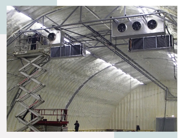 Оснащение ангаров в лесном