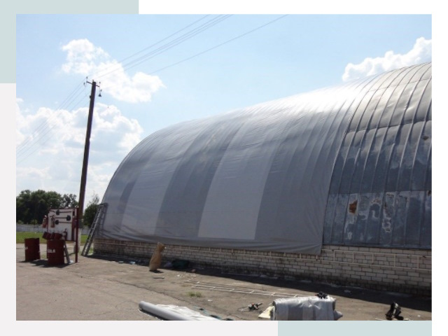 Ремонт ангаров в лесном