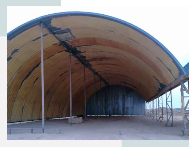 Реконструкция ангаров в лесном